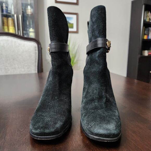 Tory Burch Robynne Suede Leather Boots - Picture 2 of 8